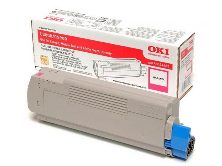 Compatible 43324422 OKI toner Magenta  for C5800/ C5900